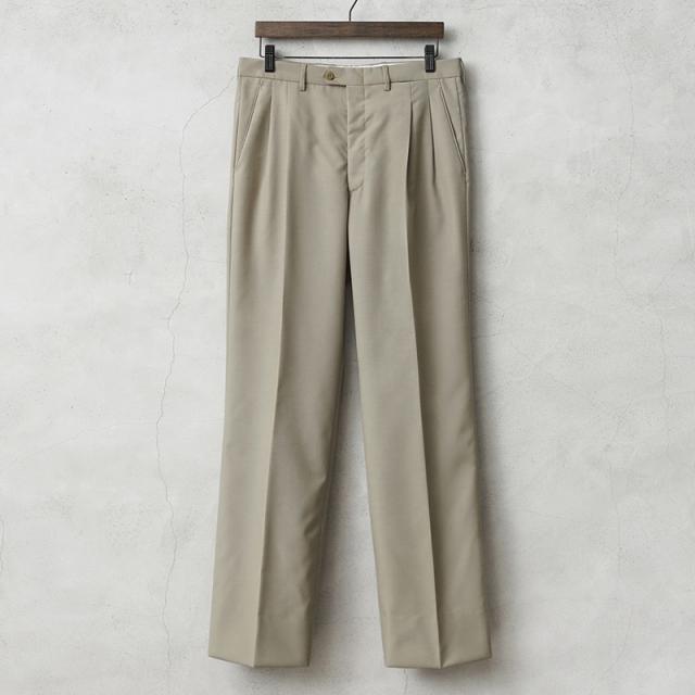 実物 新品 デッドストック イタリア軍 MARINA MILITARE ツータック オフィサーパンツ【Cx】【I】｜メンズ ボトムス チノパン スラックス ベージュ 大きいサイズ ミリタリー 古着 ファッション おしゃれ