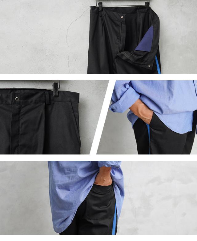 実物 新品 デッドストック イタリア軍 AIR FORCE ブルー サイドライン DRESS トラウザーズ #3 / コットンツイル【Cx】【I】｜コットンパンツ ラインパンツ スラックス ドレスパンツ ミリタリー 黒 古着 ファッション おしゃれ_9