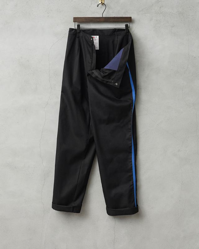 実物 新品 デッドストック イタリア軍 AIR FORCE ブルー サイドライン DRESS トラウザーズ #3 / コットンツイル【Cx】【I】｜コットンパンツ ラインパンツ スラックス ドレスパンツ ミリタリー 黒 古着 ファッション おしゃれ_7