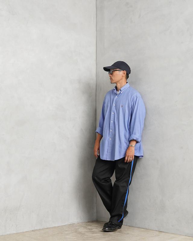 実物 新品 デッドストック イタリア軍 AIR FORCE ブルー サイドライン DRESS トラウザーズ #3 / コットンツイル【Cx】【I】｜コットンパンツ ラインパンツ スラックス ドレスパンツ ミリタリー 黒 古着 ファッション おしゃれ_8