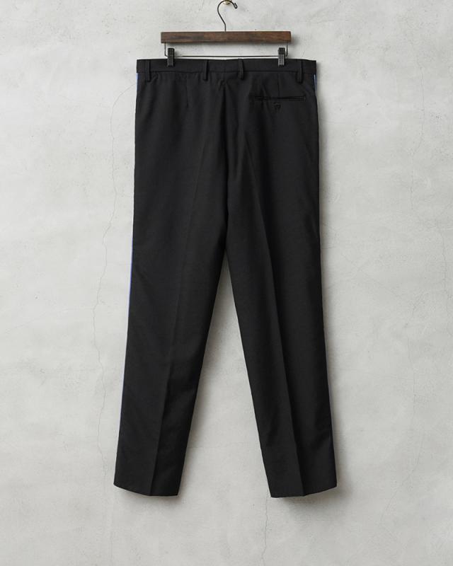 実物 新品 デッドストック イタリア軍 AIR FORCE ブルー サイドライン DRESS トラウザーズ #4 / PURE WOOL【Cx】【I】｜ウールパンツ ラインパンツ スラックス ドレスパンツ ミリタリー 黒 古着 ファッション おしゃれ_6