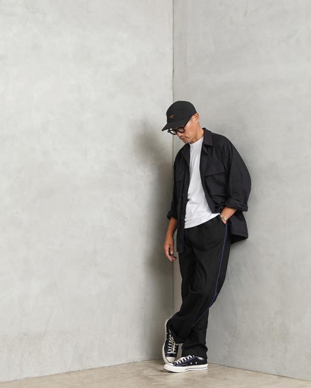 実物 新品 デッドストック イタリア軍 AIR FORCE ブルー サイドライン DRESS トラウザーズ #4 / PURE WOOL【Cx】【I】｜ウールパンツ ラインパンツ スラックス ドレスパンツ ミリタリー 黒 古着 ファッション おしゃれ_8