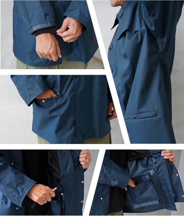 実物 USED イギリス軍 70s MK2A RAF（ROYAL AIR FORCE）Foul WEATHER ジャケット【Cx】【I】｜メンズ アウター 大きいサイズ レインコート 撥水 ブルー ナイロンジャケット ミリタリー 古着 ファッション おしゃれ_8