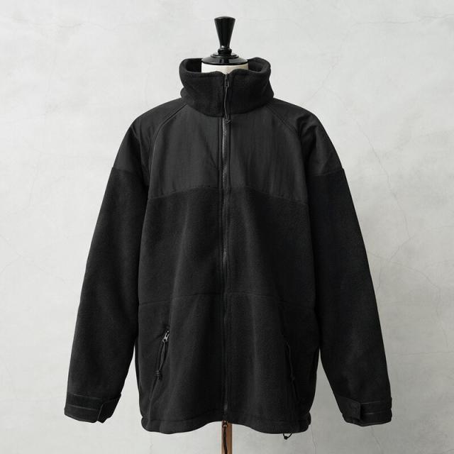 実物 新品 デッドストック 米軍 ECWCS GEN2 POLARTEC（ポーラテック）フリースジャケット BLACK【Cx】【I】｜メンズ アウター アメリカ軍 ブラック 大きいサイズ 防寒 保温 アウトドア 古着 ファッション おしゃれ