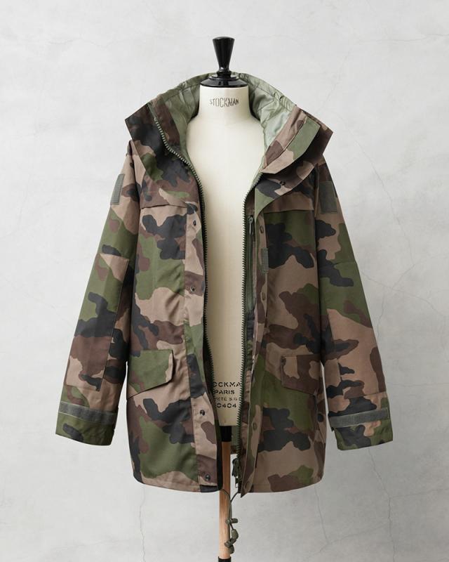 実物 USED フランス軍 CCE CAMO WATERPROOF フィールドパーカ 4ポケット【Cx】【I】｜メンズ アウター 大きいサイズ ミリタリー マウンテンパーカー 迷彩 カモフラージュ 古着 ファッション おしゃれ_10