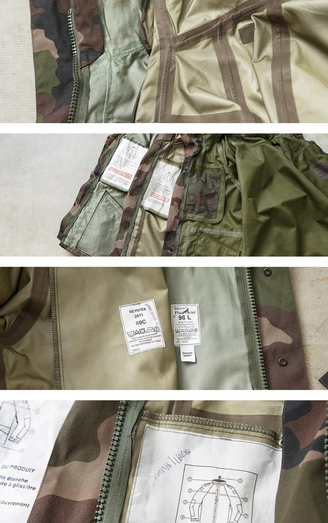 実物 USED フランス軍 CCE CAMO WATERPROOF フィールドパーカ 4ポケット【Cx】【I】｜メンズ アウター 大きいサイズ ミリタリー マウンテンパーカー 迷彩 カモフラージュ 古着 ファッション おしゃれ_16
