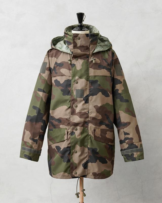 実物 USED フランス軍 CCE CAMO WATERPROOF フィールドパーカ 4ポケット【Cx】【I】｜メンズ アウター 大きいサイズ ミリタリー マウンテンパーカー 迷彩 カモフラージュ 古着 ファッション おしゃれ_7