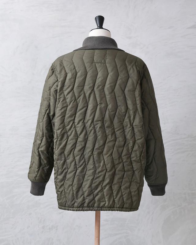 実物 USED ドイツ軍 キルティングライナー ジャケット シングルジップ