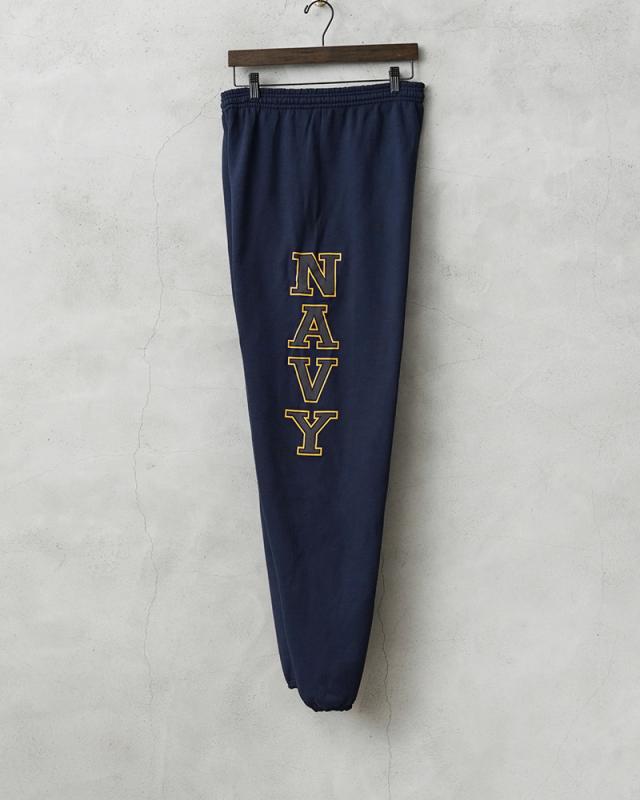 デッドストック 米軍 U.S.NAVY トレーニング用 スウェットパンツ MADE BY SOFFE【Cx】【I】｜メンズ ボトムス 大きいサイズ カジュアル ロゴ スポーツ ネイビー 古着 ファッション おしゃれ