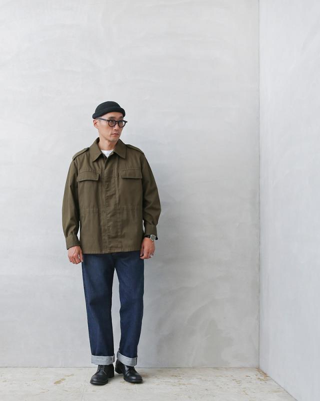 実物 USED チェコ軍 M-85 ジャケット オリーブ バックポケット