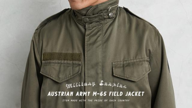 実物 USED オーストリア軍 M-65 フィールドジャケット【Cx】【I】｜メンズ アウター ミリタリー 大きいサイズ コート カジュアル ポケット多い 軍放出品 古着 ファッション おしゃれ_1