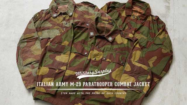 実物 USED イタリア軍 M-29 TELO MIMETICO 60's パラトルーパー
