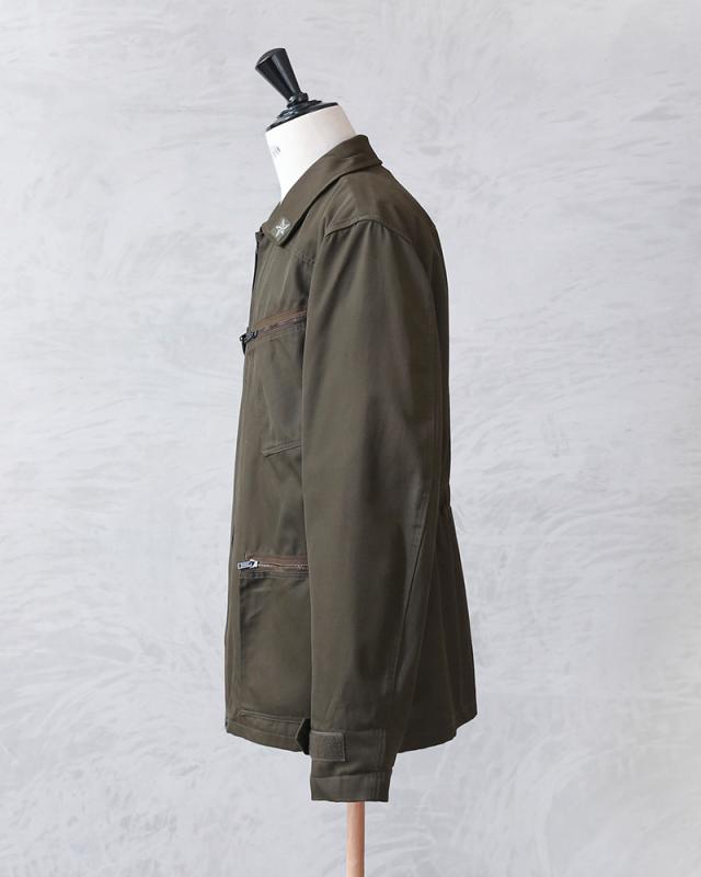 実物 USED イタリア軍 パラトルーパージャケット ライナー付き オリーブ【Cx】【I】｜メンズ アウター ミリタリー 大きいサイズ カジュアル ポケット多い 作業着 カーキ 古着 ファッション おしゃれ_4