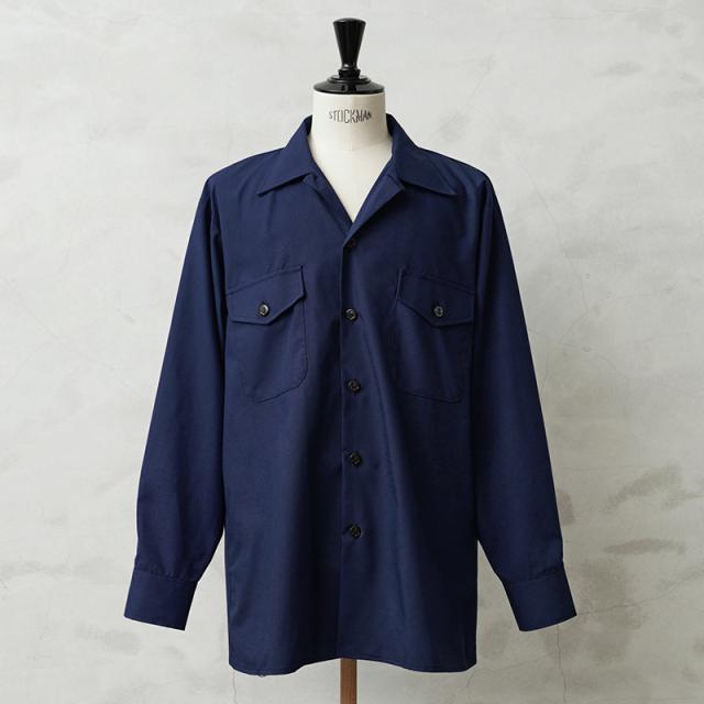 実物 新品 デットストック 米軍 U.S.NAVY ユーティリティーシャツ【Cx】【I】｜メンズ おしゃれ 払い下げ品 実物放出品 アメリカ軍 ネイビー 綺麗め シンプル デザイン 大きめの通販は 5,280円