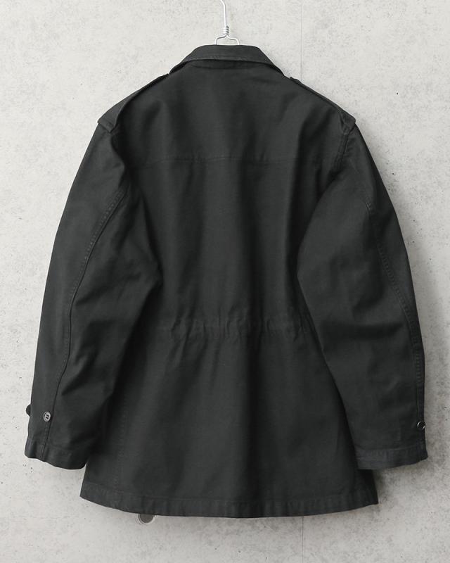 リジェクト 訳あり品 実物 USED フランス軍 M-47 フィールドジャケット 前期型 コットン製 #2 BLACK染め【Cx】【I】_3