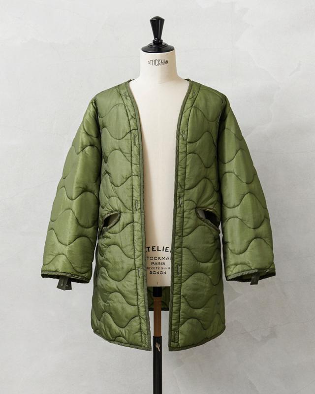 実物 新品 デッドストック 米軍 ナイトデザートカモ パーカー用ライナー【Cx】【I】｜メンズ レディース ミリタリー アウター 大きいサイズ コート ロング丈 中綿 キルティング カーキ 古着 ファッション おしゃれ_4