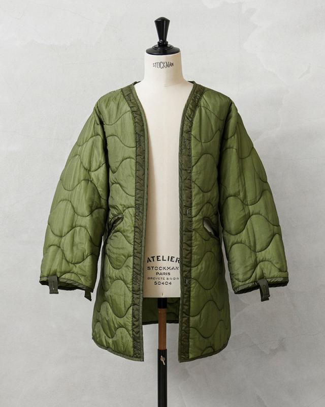 実物 新品 デッドストック 米軍 ナイトデザートカモ パーカー用ライナー【Cx】【I】｜メンズ レディース ミリタリー アウター 大きいサイズ コート ロング丈 中綿 キルティング カーキ 古着 ファッション おしゃれ_7