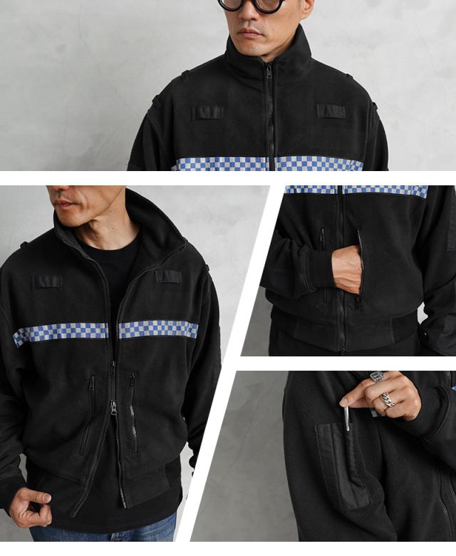 実物 USED イギリス警察 POLARTEC POLICE フリースジャケット ポリス