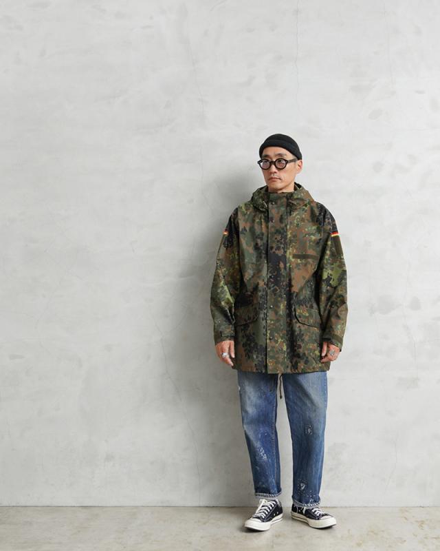 ドイツ軍放出品　フレックカモ　迷彩服　パーカー　防寒着 MILITARY 実物 USED ドイツ軍 BW SYMPATEX パーカー