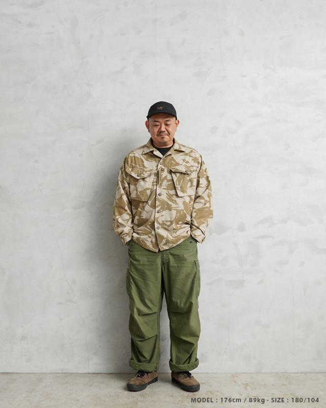 実物 USED イギリス軍 TROPICAL COMBAT ジャケット デザートDPMカモ 