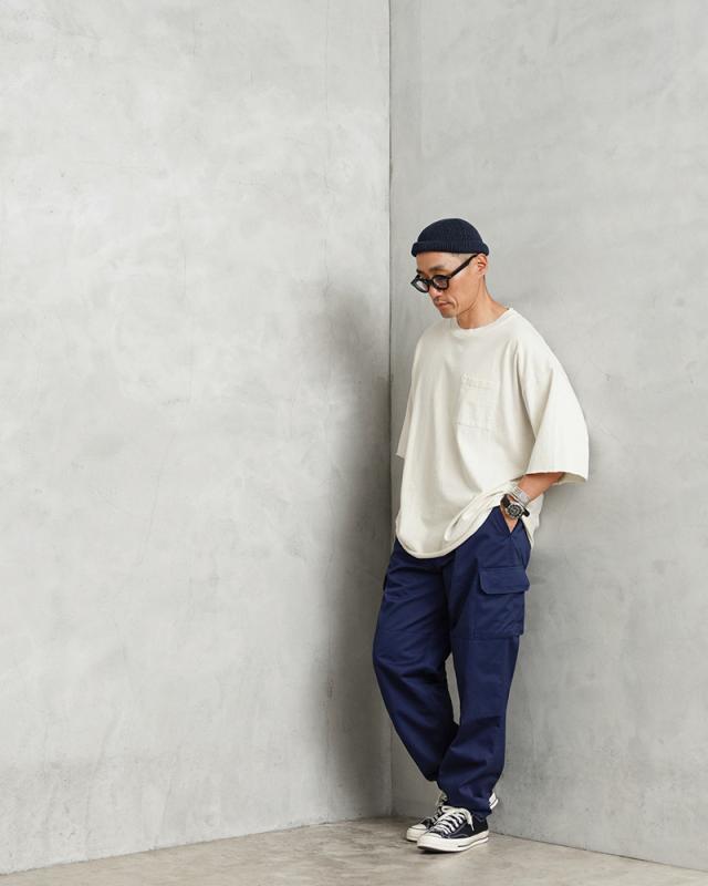 実物 新品 デッドストック フランス軍 NAVY BLUE コンバット カーゴ