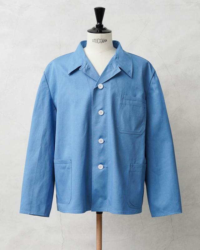 実物 新品 デッドストック ドイツ軍 BW サックスブルー コットン