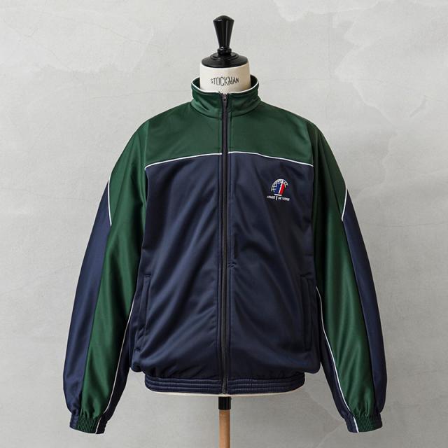 実物 新品 デッドストック フランス軍 ARMEE DE TERRE トレーニングジャケット グリーン×ネイビー バックプリントなし【Cx】【I】メンズ アウターの通販は 5,455円