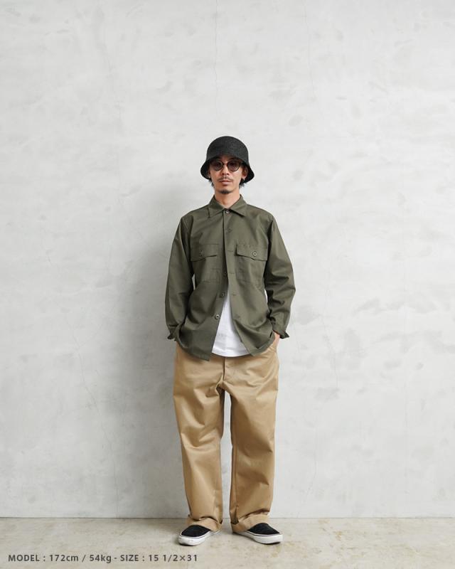 実物 新品 デッドストック 米軍 ユーティリティシャツ OG-507【Cx】【I】の通販は