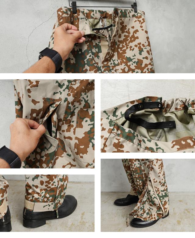 実物 新品 デッドストック デンマーク軍 M-84 デザートカモ WATERPROOF オーバーパンツ【Cx】【I】｜メンズ ボトムス 迷彩 ミリタリー カモ柄 総柄 大きいサイズ 撥水 アウトドア キャンプ 古着 ファッション おしゃれ_7