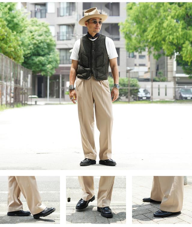 実物 新品 デッドストック スウェーデン軍 M-87 ツータック トラウザーズ カーキ【Cx】【I】｜チノパン スラックス メンズ ゆったり 大きいサイズ カジュアル ミリタリーパンツ 古着 ファッション おしゃれ_16