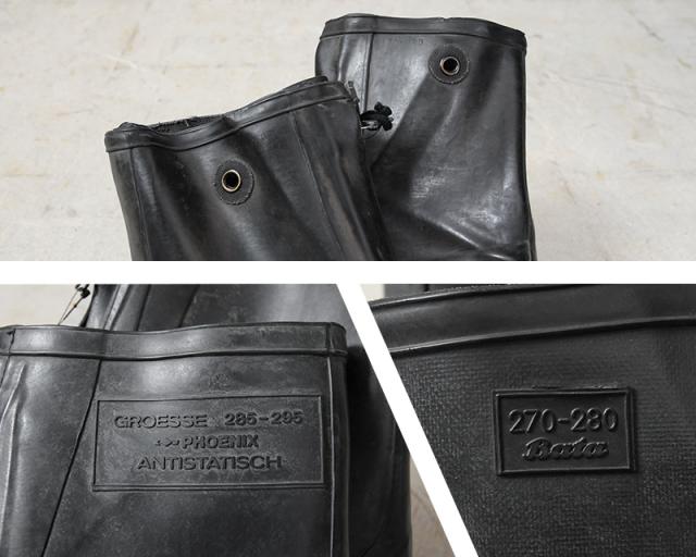 実物 USED 西ドイツ軍 オーバーラバーブーツ【Cx】【I】｜ミリタリー