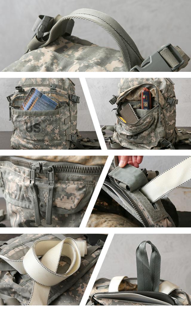 実物 USED 米軍 MOLLE II 3DAY アサルトパック ACU（UCP）【Cx