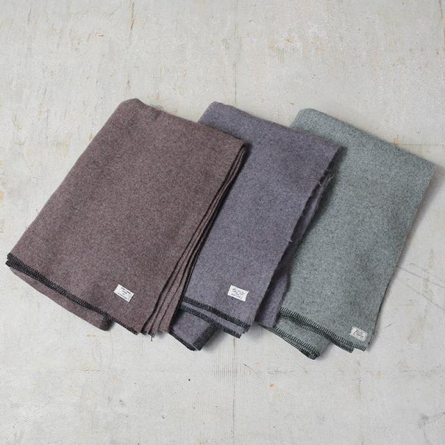 実物 新品 デッドストック カナダ軍 1950’s CANADIAN CIVIL DEFENSE ウール ブランケット SOLID【Cx】【I】｜ミリタリー 軍モノ 防災用品 アウトドア 焚き火 キャンプ ビンテージ インテリア ラグ 毛布 災害備蓄 防寒具