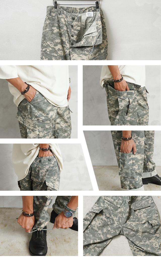 実物 新品 デッドストック 米軍 ACU コンバット カーゴパンツ UCP【Cx】【I】｜メンズ ボトムス ミリタリー 大きいサイズ 軍パン 迷彩 カモ柄 総柄 ポケット多い 作業着 古着 ファッション おしゃれ_8