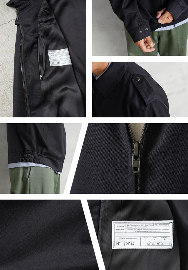 実物 新品 デッドストック イタリア海軍 M.M. ギャバジン ショート ジャケット / イタリア軍【Cx】【I】 ｜ミリタリージャケット メンズ アウター 軍物 秋冬 海軍ジャケット ミリタリーファッション 古着 おしゃれ_10