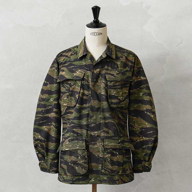 MADE IN USA 新品 デッドストック 米軍 MCGUIRE ARMY NAVY社製 ジャングル ファティーグ ジャケット タイガーストライプ PATTERN【B】【C