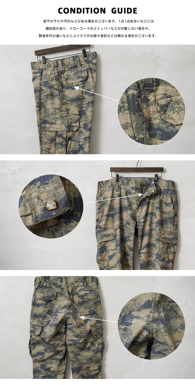 実物 USED トルコ軍 AIR FORCE リップストップ カーゴパンツ