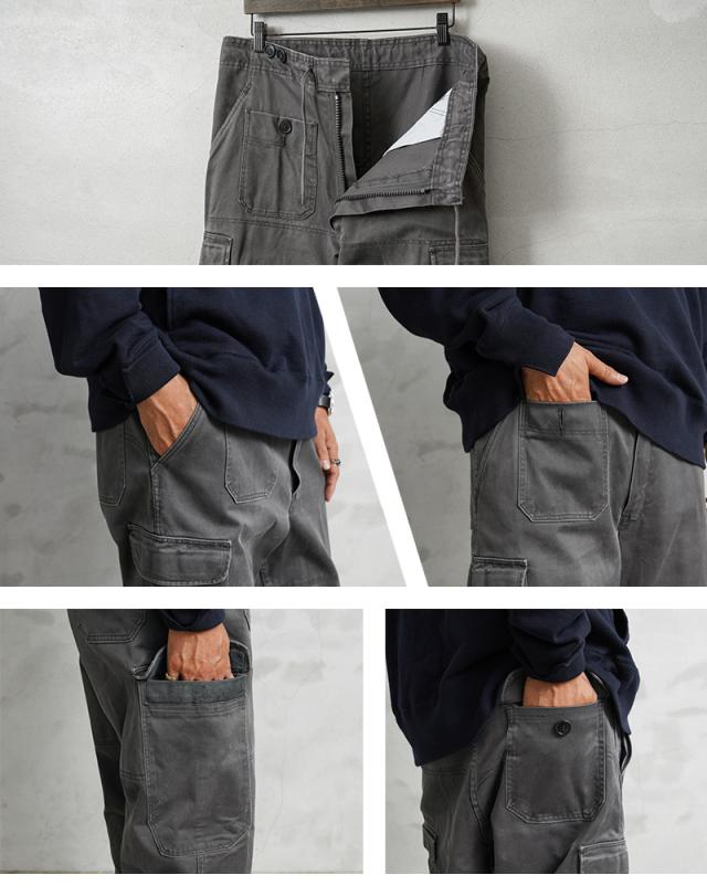 実物 USED デンマーク軍 M-71 ダブルニー コンバット カーゴパンツ