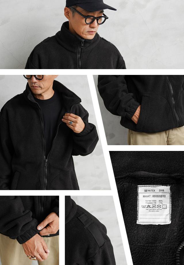 実物 USED オランダ軍 ROYAL MILITARY POLICE NOMEX フリースジャケット【Cx】【I】 ｜メンズファッション ミリタリー 古着 難燃 防寒 軍物 アウトドア キャンプ タウンユース ノーメックス 保温 防護服 軍用 耐熱性 アラミド_8