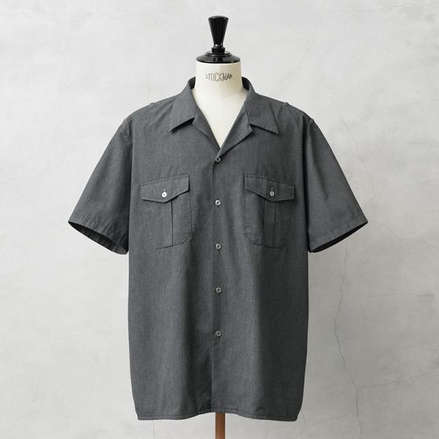 実物 新品 デッドストック フランス軍 MARINE NATIONALE ショートスリーブ シャツ GRAY染め / フランス海軍【Cx】【I】の通販は 5,280円