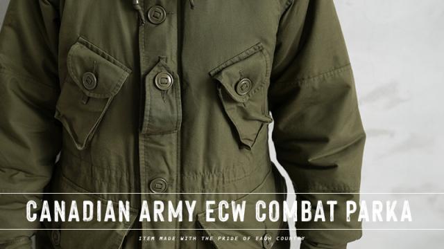 希少 実物 USED カナダ軍 ECW コンバット パーカー フルセット