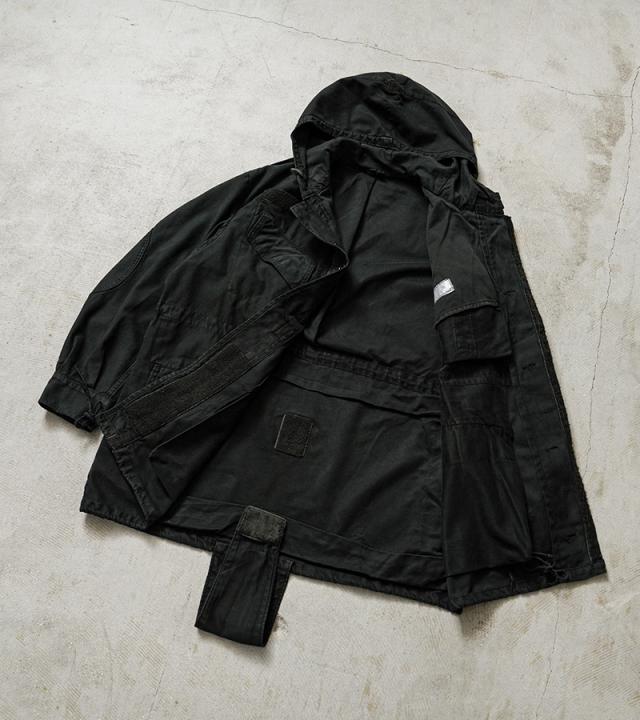実物 USED ベルギー軍 M-64 AIR FORCE フーデッド フィールドジャケット DARK GREEN染め【Cx】【I】｜メンズファッション ミリタリージャケット モッズコート ユーズド 古着 フード付き アウター ミドル丈 空軍 モッズファッション_9