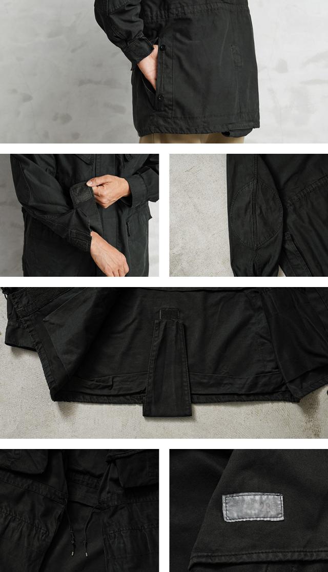 実物 USED ベルギー軍 M-64 AIR FORCE フーデッド フィールドジャケット DARK GREEN染め【Cx】【I】｜メンズファッション ミリタリージャケット モッズコート ユーズド 古着 フード付き アウター ミドル丈 空軍 モッズファッション_11