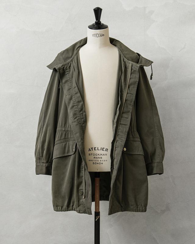 リジェクト 訳あり品 実物 USED フランス軍 M-64パーカーコート 裾ゴム付き ライナー無し【Cx】【I】 リジェクト 訳あり品 実物 USED フランス軍 M-64パーカーコート 裾ゴム