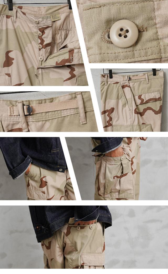 実物 USED 米軍 DCU カーゴパンツ 3カラーデザート リップストップ【Cx】【I】｜メンズ ミリタリー 大きいサイズ 軍パン 迷彩 カモフラ 作業着 ポケット多い 古着 ファッション おしゃれ_7