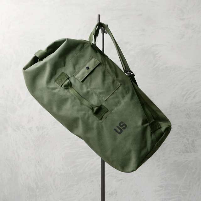 実物 USED 米軍 ダブルストラップ コーデュラナイロン ダッフル