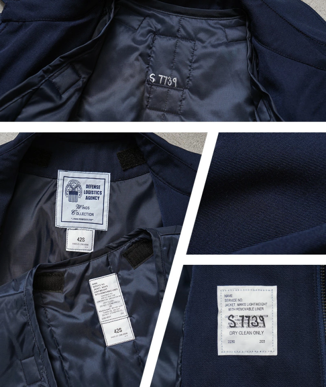実物 新品 デッドストック 米軍 U.S.AIR FORCE ライトウェイトジャケット ライナー付き SOLID【Cx】【I】_10