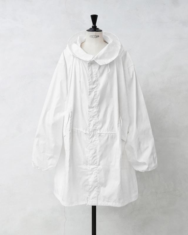 WAIPER.inc 実物 新品 デッドストック 米軍 リメイク スノーカモ モッズコート コットン／ナイロン ポケット付き WHITE【I】【Cx】｜ミリタリー アウター メンズ 大きいサイズ 白 ホワイト カジュアル  アメリカ軍 古着 ファッション おしゃれ_8
