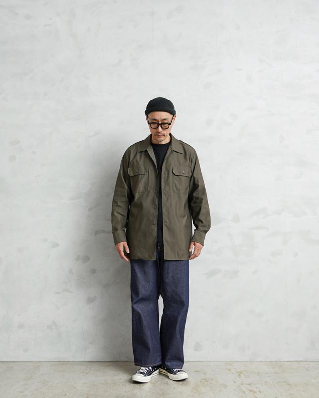 実物 新品 デッドストック ドイツ軍 フィールドシャツ オリーブ【Cx