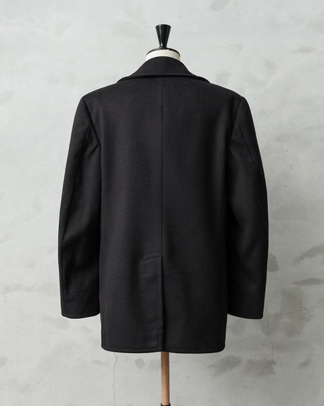 実物 USED 米軍 U.S.NAVY 40〜50’s「NAVAL CLOTHING 」KERSEY（カージー）ウール ピーコート DARK NAVY / Pコート PEA COAT【Cx】【I】｜メンズ アウター ミリタリー メルトン ジャケット ダブル 前立て カジュアル 古着 おしゃれ